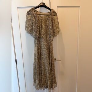 3.1 Phillip Lim Silk Flutter Sleeve Maxi Dress